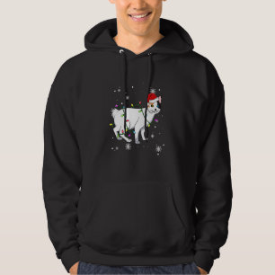 Japanese Bobtail Cat Christmas Lights Christmas Ca Hoodie