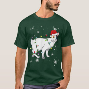 Japanese Bobtail Cat Christmas Lights Christmas Ca T-Shirt