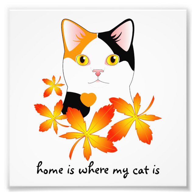 Japanese Bobtail Cat Home Heart Sign (Front)