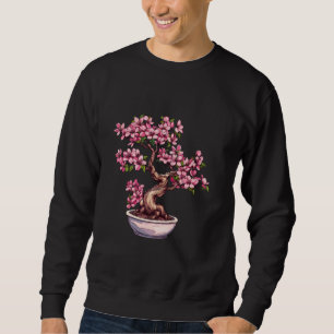 Japanese Bonsai Tree Sakura Cherry Blossom Bonsai Sweatshirt