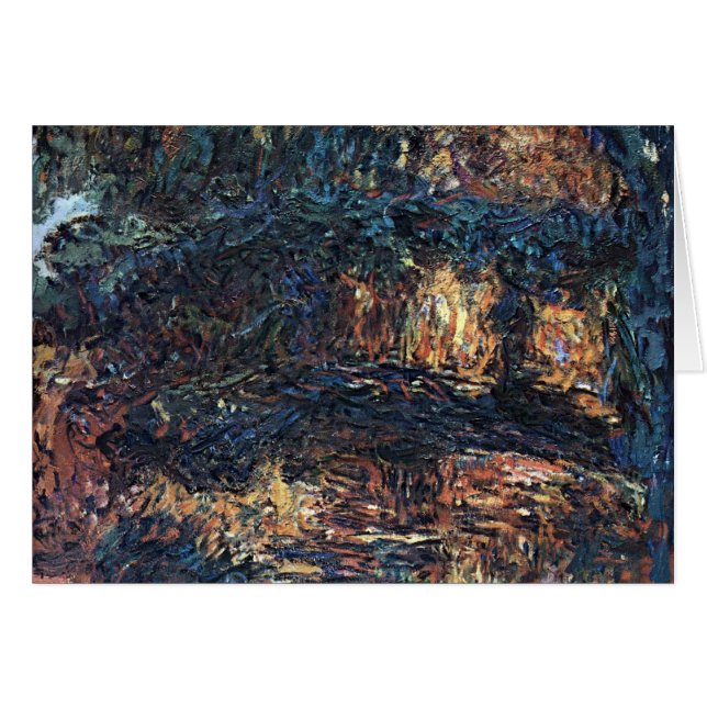 Japanese Bridge by Claude Monet, Vintage Fine Art (Front Horizontal)