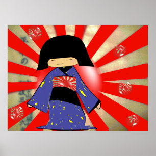 Japanese Bubbles Poster