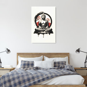 Japanese Buddha Zen  Canvas Print