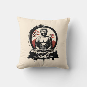 Japanese Buddha Zen  Cushion