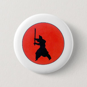 Japanese Bushido 6 Cm Round Badge