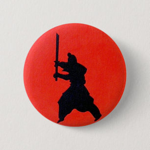 Japanese Bushido Way Of The Warrior 6 Cm Round Badge