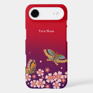 Japanese Butterflies Sakura Blossoms Personalised