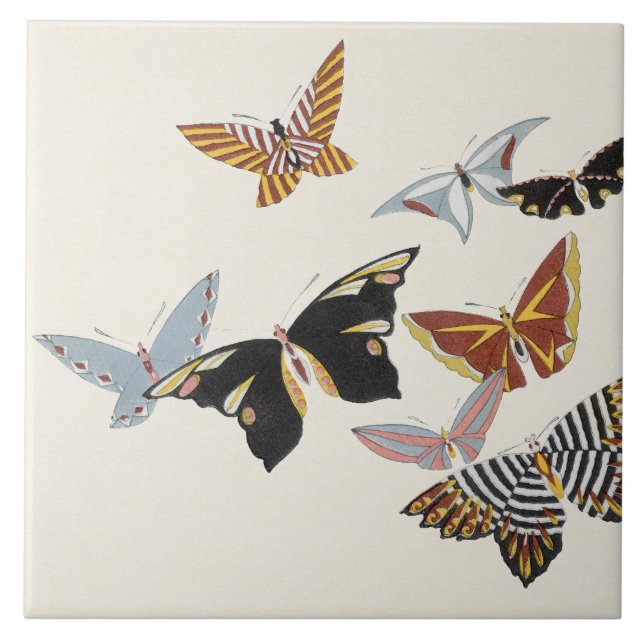Japanese Butterfly TC22-04 Tile (Front)