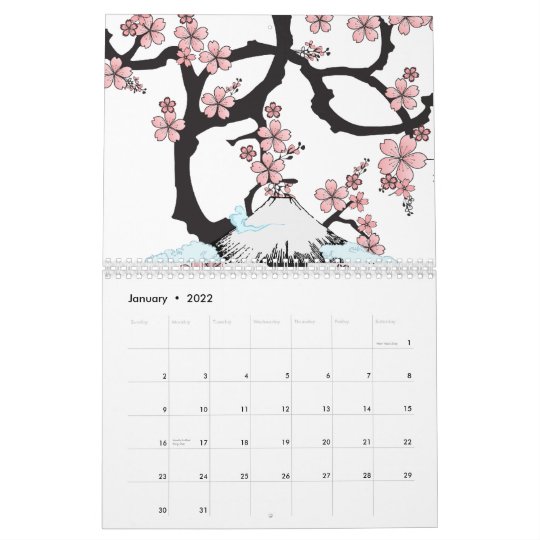 Japanese Calendar Special Art Zazzle Co Nz