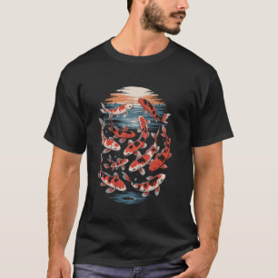 Japanese Carp Koi Fish Nishikigoi Sanke Showa Carp T-Shirt