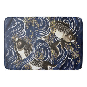 Japanese carps Bath Mat