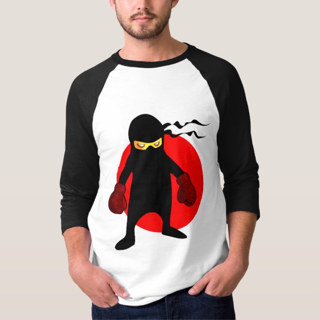 Japanese Cartoon Ninja Boxer shirt (Front)