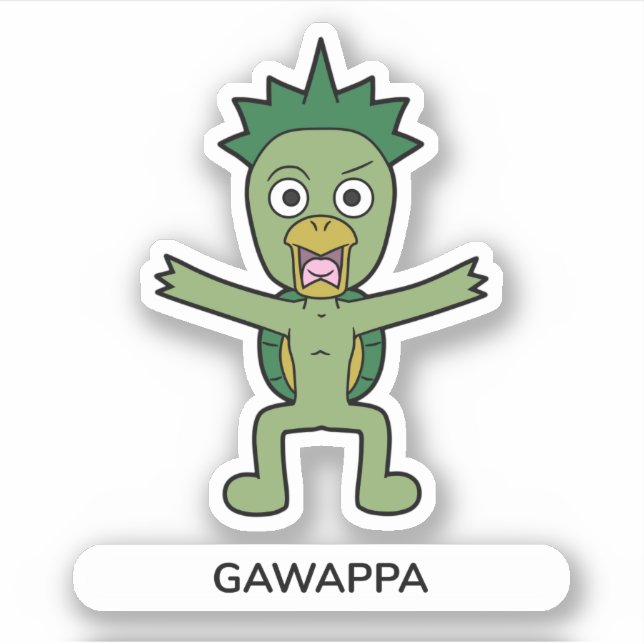 Japanese Cartoon Yokai Gawappa (Front)