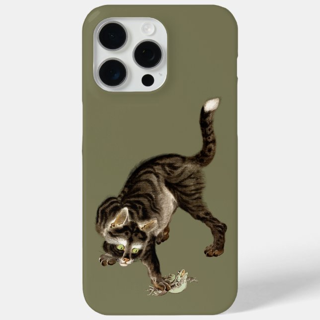Japanese Cat Catching a Frog Case-Mate iPhone Case (Back)