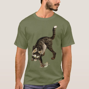 Japanese Cat Catching a Frog T-Shirt