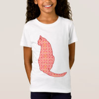 Japanese Cat - Coral Orange Batik