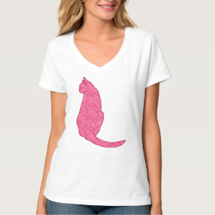 Japanese Cat - Fuchsia Pink Batik T-Shirt