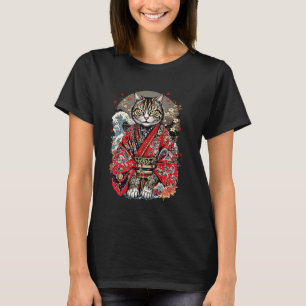 Japanese Cat in A Traditional Kimono - Japanese Ar T-Shirt