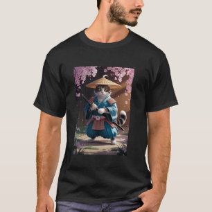 Japanese Cat Samurai Cat T-Shirt