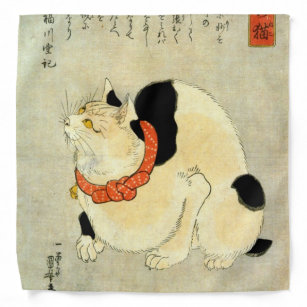 Japanese Cat, Utagawa Kuniyoshi Bandana