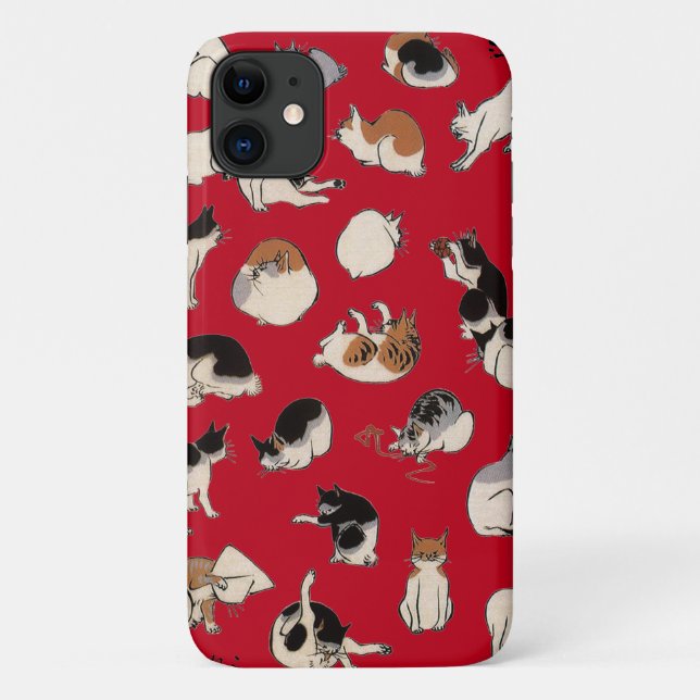 Japanese Cats (Colour Chengeable ) Case-Mate iPhone Case (Back)