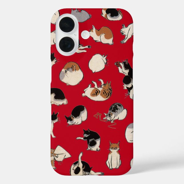 Japanese Cats (Colour Chengeable ) Case-Mate iPhone Case (Back)