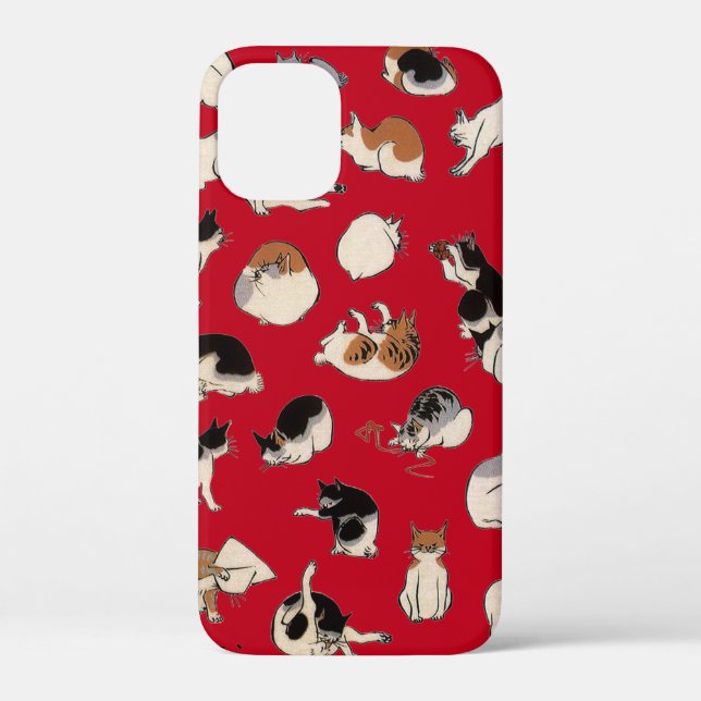 Japanese Cats (Colour Chengeable ) Case-Mate iPhone Case (Back)