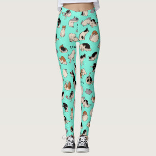 Japanese Cats (Colour Chengeable ) Leggings