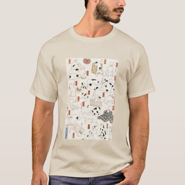 Japanese Cats T-Shirt (Front)