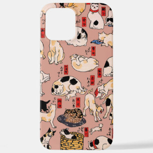japanese cats Ukiyo-e Funny kitty iPhone 12 Pro Max Case