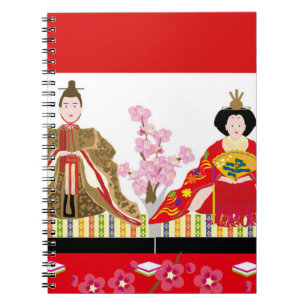 Japanese charm∣hina dolls – celebration of girls' notebook