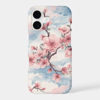 Japanese Cherry Blossom Blush Pink Blue