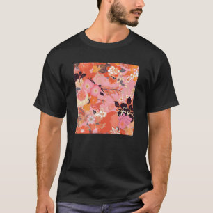 Japanese Cherry Blossom Flower Pink Sakura Floral T-Shirt