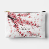 Japanese Cherry Blossom monogram Blush Pink white