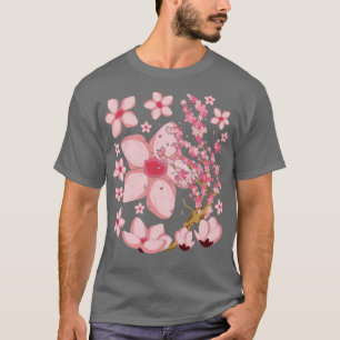 Japanese Cherry Blossom Pink Flower Japan Sakura T-Shirt