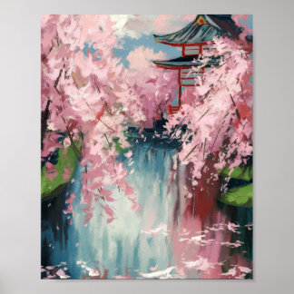 Japanese Cherry Blossom Poster