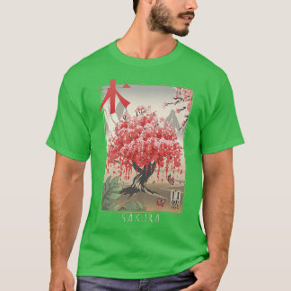 Japanese Cherry Blossom Sakura Flower Tree Nature T-Shirt