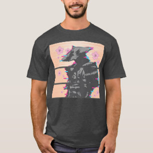 Japanese Cherry Blossom Samurai Katana Sword  (2) T-Shirt