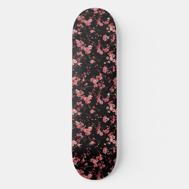 Japanese Cherry Blossom Skateboard (Front)