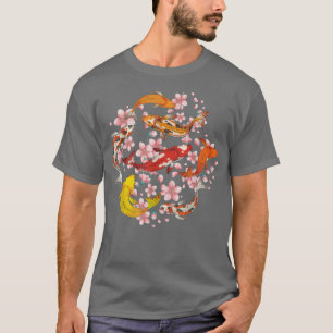 Japanese Cherry Blossom Taisho Sanke Koi Sakura Ko T-Shirt