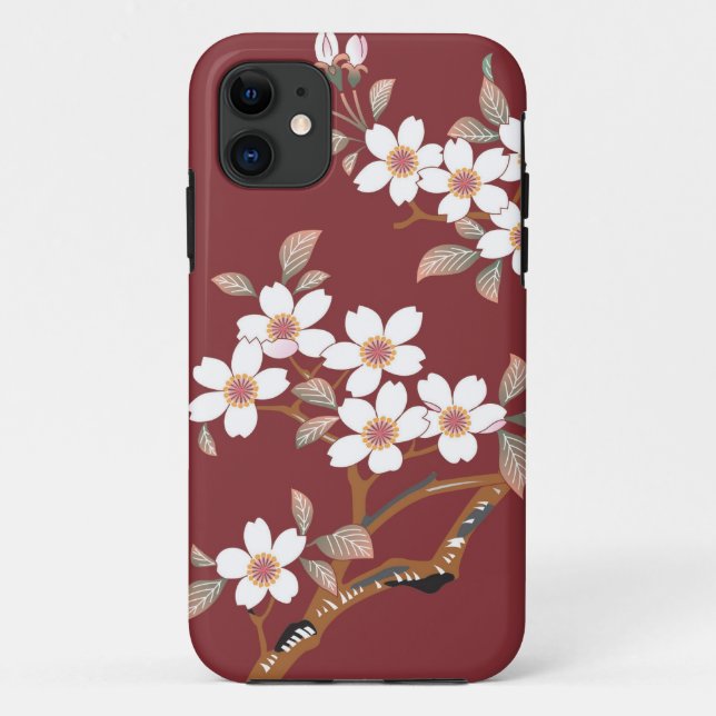 Japanese Cherry Blossoms Case-Mate iPhone Case (Back)
