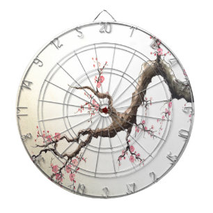 Japanese Cherry Blossoms Dartboard