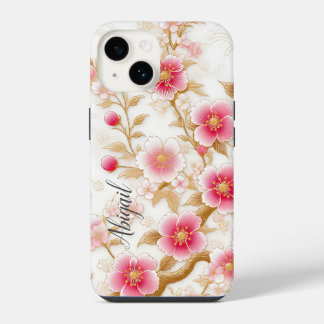 japanese cherry blossoms iPhone 14 case