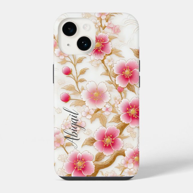japanese cherry blossoms iPhone case (Back)