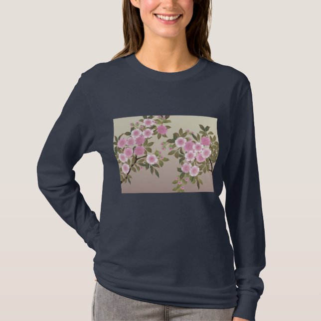 Japanese Cherry Blossoms T-Shirt (Front)