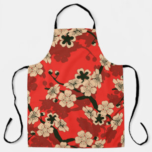 Japanese Cherry Branch: Stylish Apron
