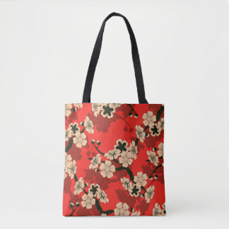 Japanese Cherry Branch: Stylish Tote Bag