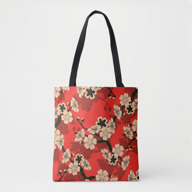 Japanese Cherry Branch: Stylish Tote Bag (Front)