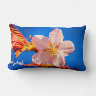 Japanese Cherry Sakura Flower Lumbar Cushion
