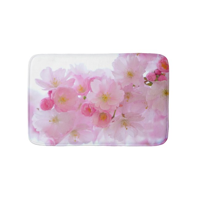 Japanese Cherry Tree Blossom Bath Mat (Front)